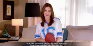 Uno de los anuncios de Viagra en la NFL